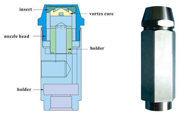 Asphalt nozzle