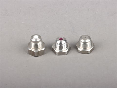 High pressure needle nozzle