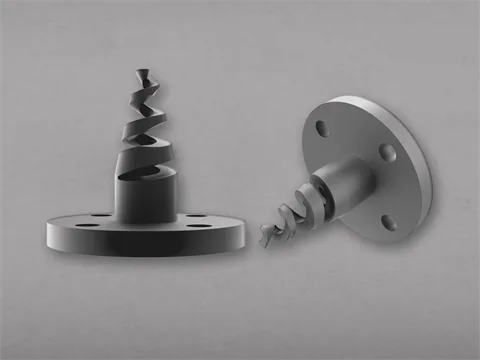 Spiral Nozzle With Flange