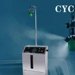 Spray humidification and disinfection system